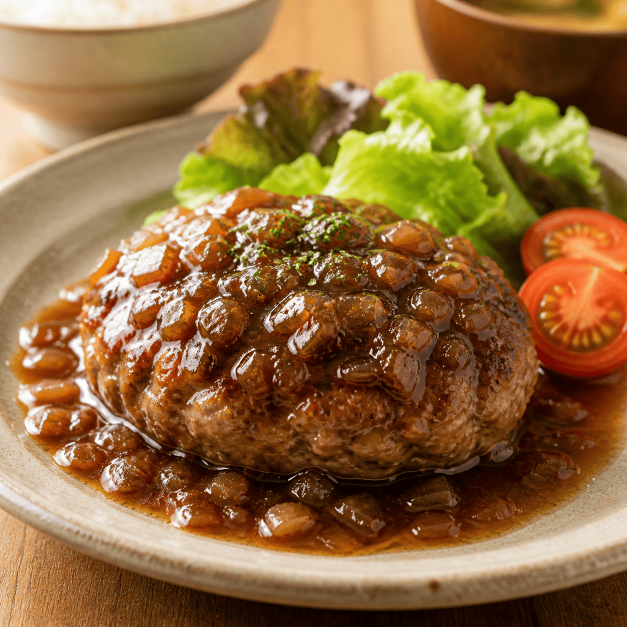 びくどん風ハンバーグ