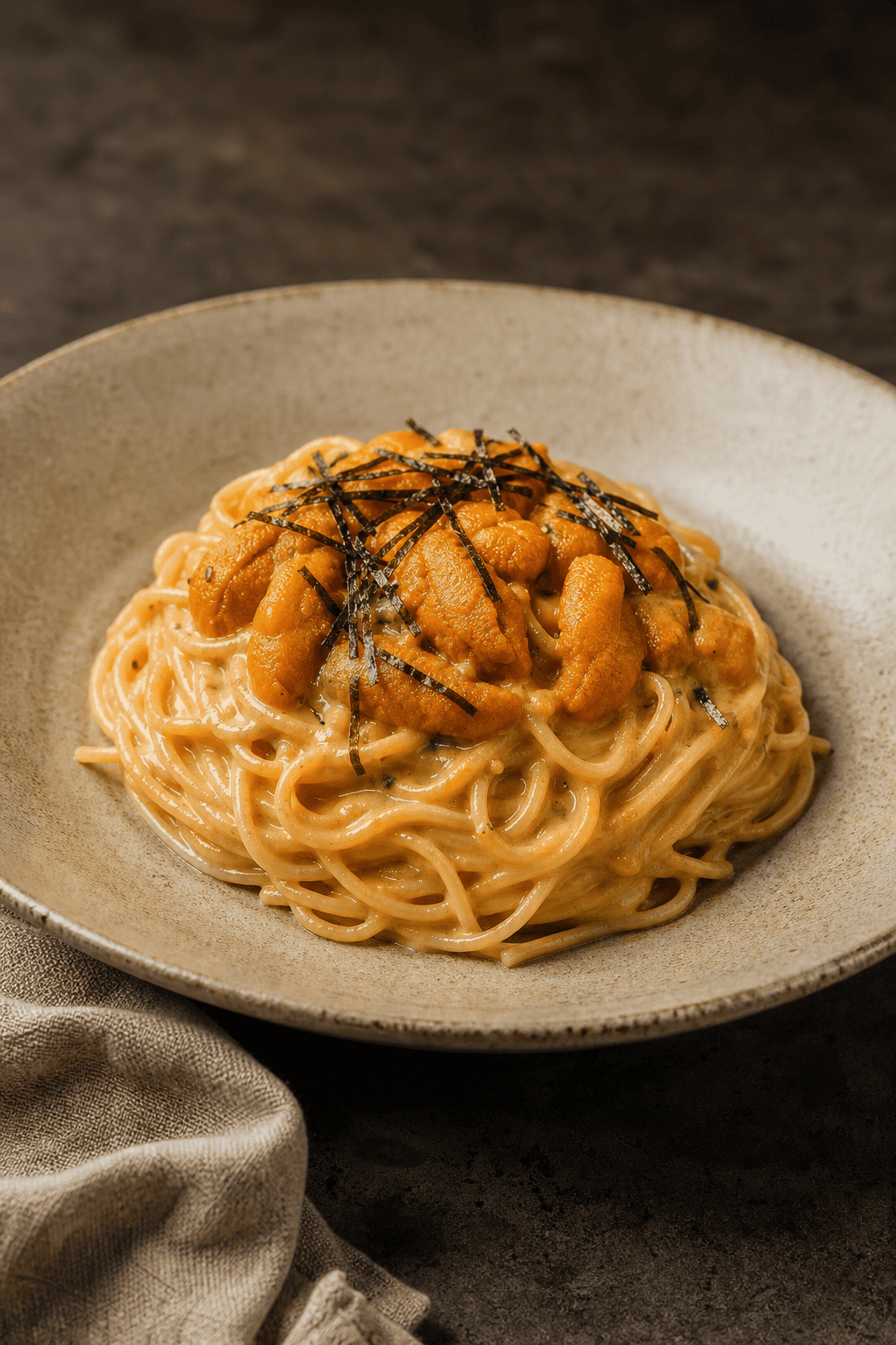 濃厚うにクリームパスタ